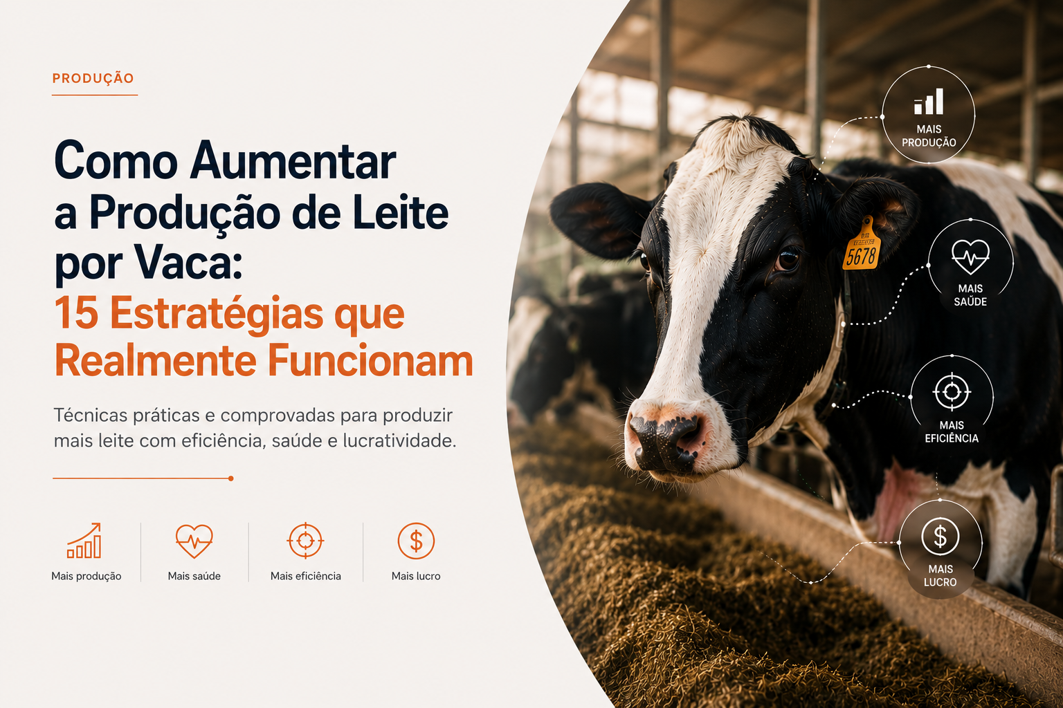 Vacas Holandesas de alta produção alimentando-se em cocho moderno com dieta balanceada para aumentar a produção de leite.